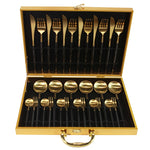 Luxury Box of Gold Cutlery Set (multiple options)