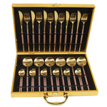 Luxury Box of Gold Cutlery Set (multiple options)