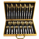 Luxury Box of Gold Cutlery Set (multiple options)