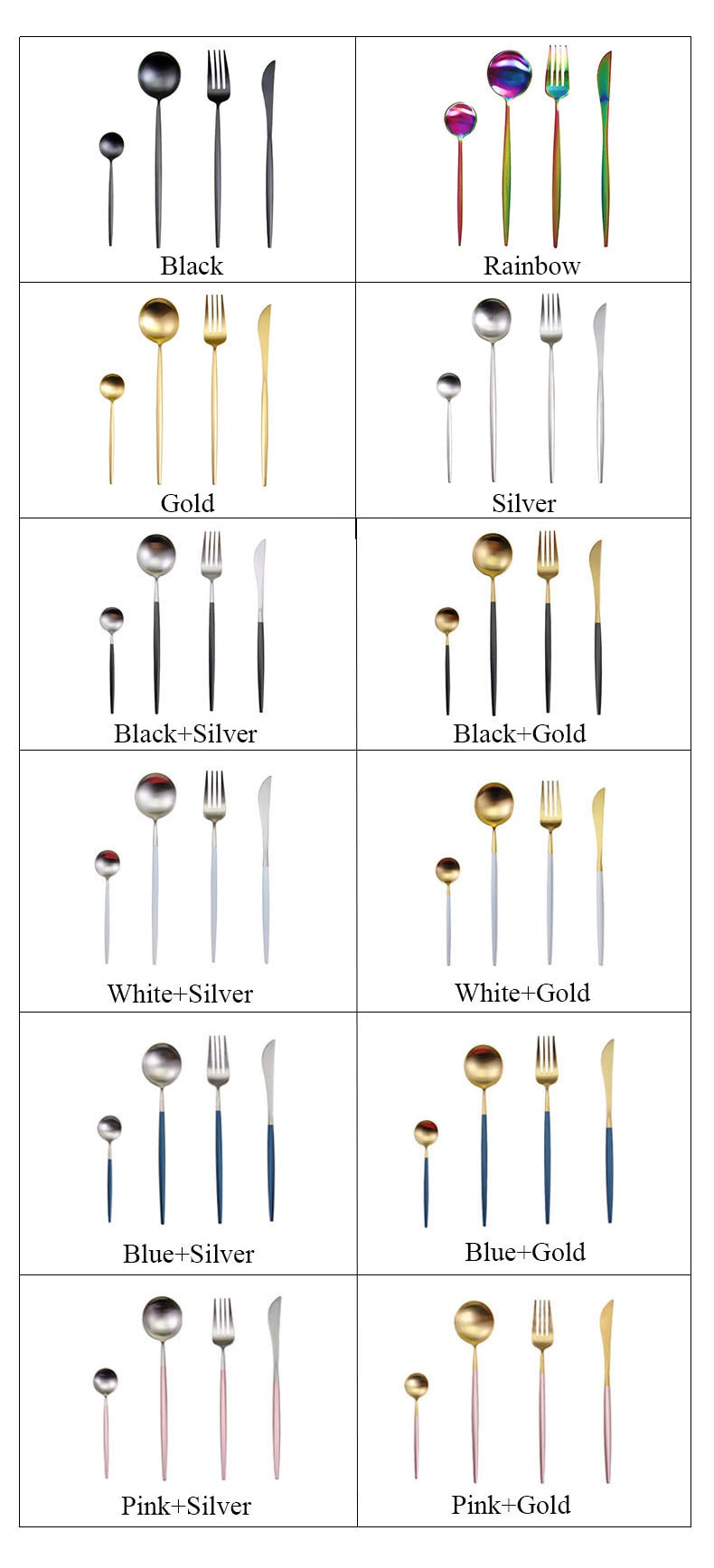 Luxury Gold Cutlery Set