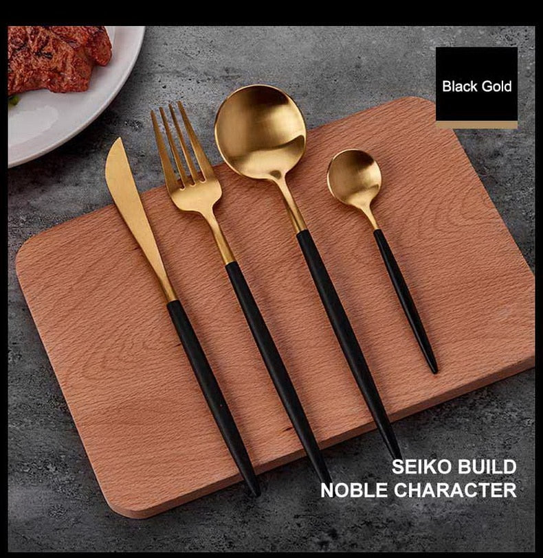 Luxury Gold Cutlery Set