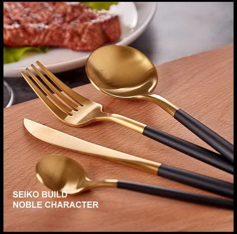 Luxury Gold Cutlery Set