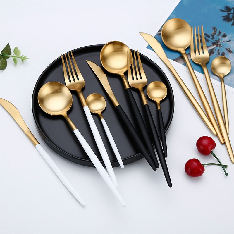 Luxury Gold Cutlery Set