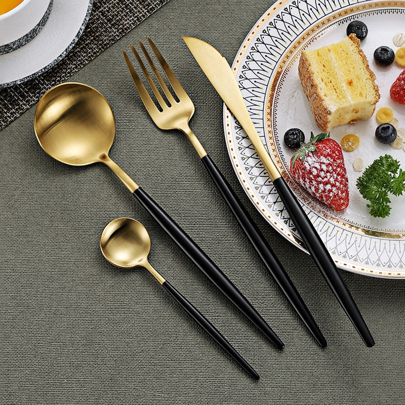 Luxury Gold Cutlery Set