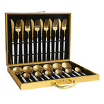 Luxury Box of Gold Cutlery Set (multiple options)