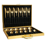 Luxury Box of Gold Cutlery Set (multiple options)