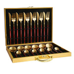 Luxury Box of Gold Cutlery Set (multiple options)
