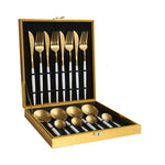 Luxury Box of Gold Cutlery Set (multiple options)