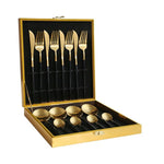 Luxury Box of Gold Cutlery Set (multiple options)