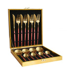 Luxury Box of Gold Cutlery Set (multiple options)