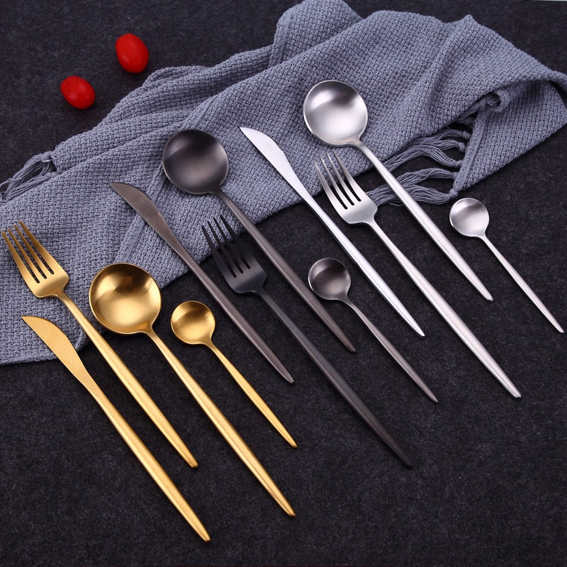 Luxury Gold Cutlery Set