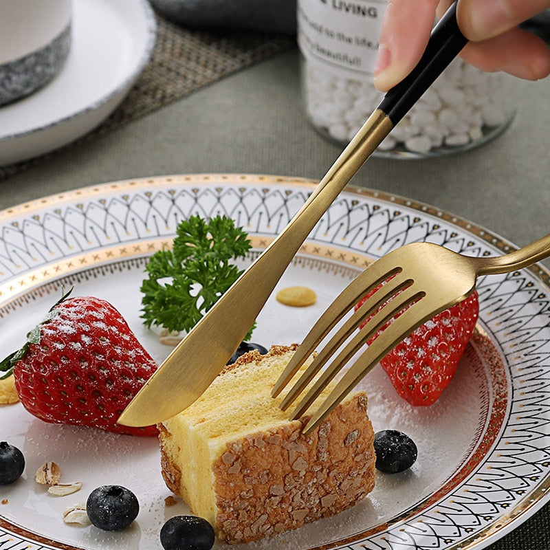 Luxury Gold Cutlery Set